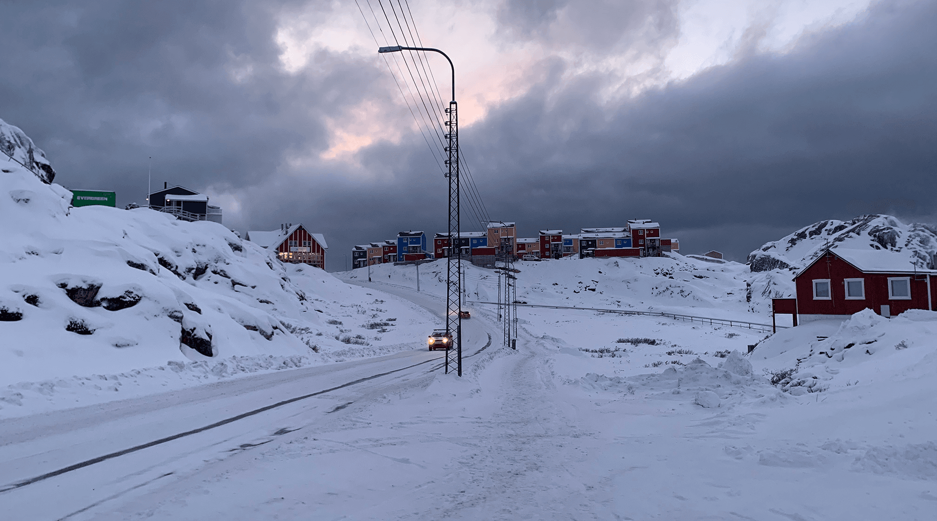 Urban environment in Sisimiut, Greenland